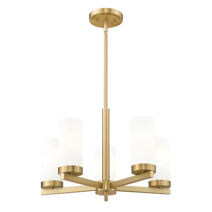 Z-Lite Danica Chandelier Modern Gold 5 Light 3044-5MGLD | theLightShop
