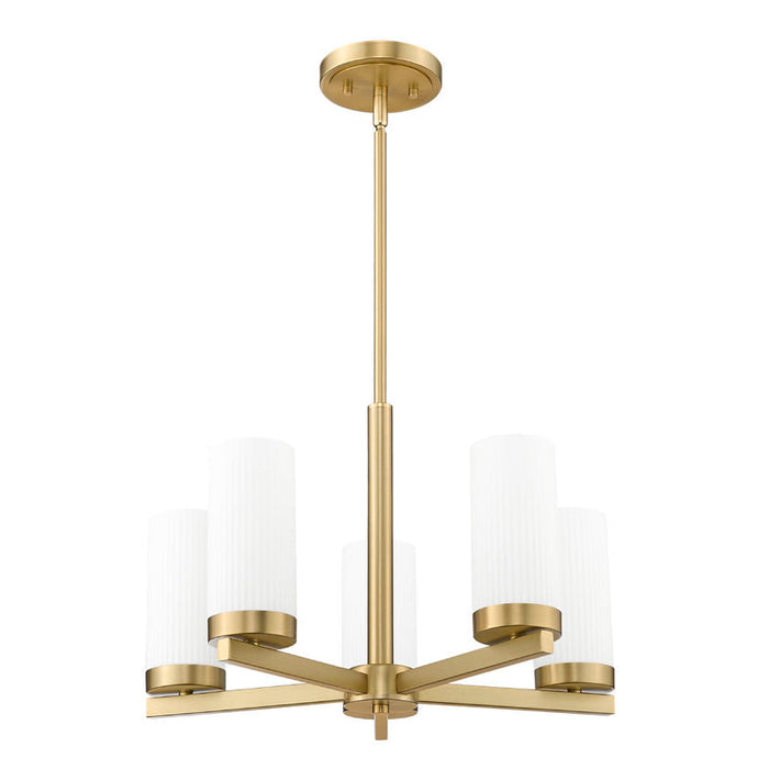 Z-Lite Danica Chandelier Modern Gold 5 Light 3044-5MGLD | theLightShop