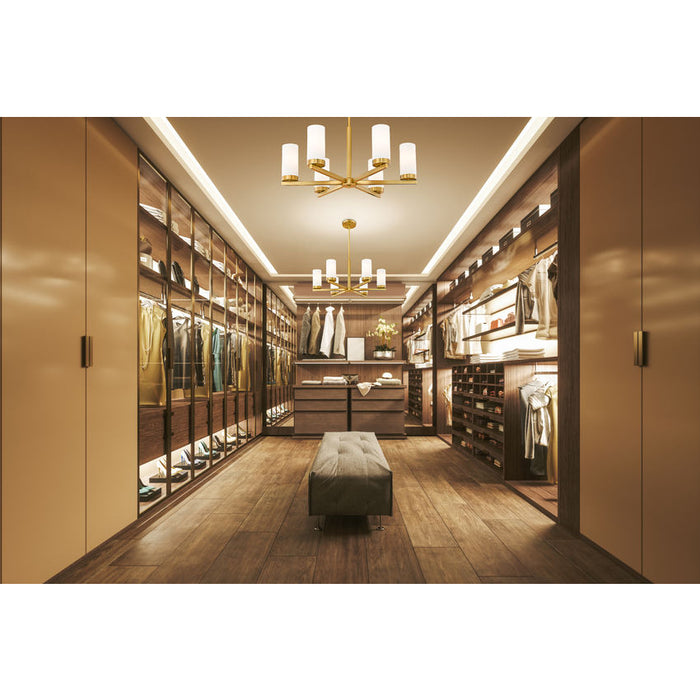 Z-Lite Danica Chandelier Modern Gold 6 Light 3044-6MGLD | theLightShop