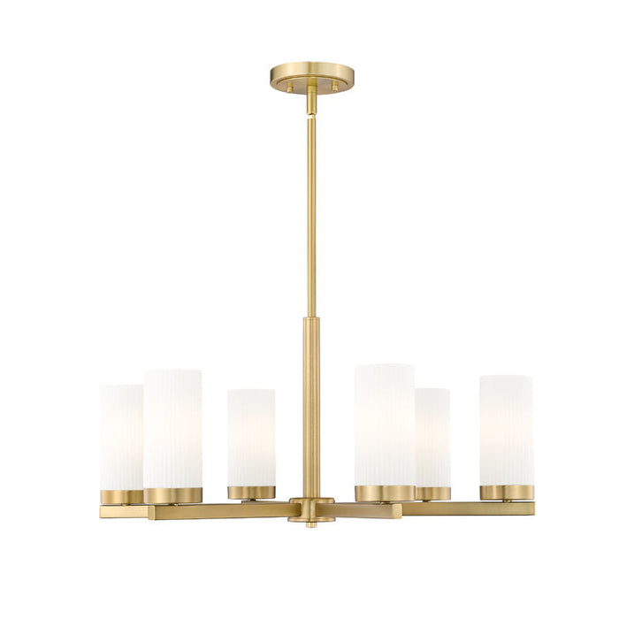 Z-Lite Danica Chandelier Modern Gold 6 Light 3044-6MGLD | theLightShop