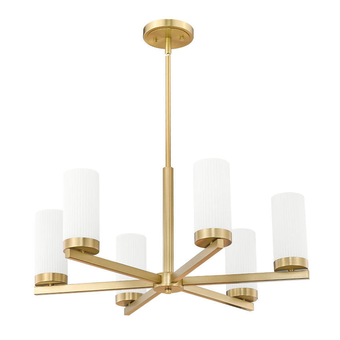 Z-Lite Danica Chandelier Modern Gold 6 Light 3044-6MGLD | theLightShop