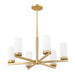 Z-Lite Danica Chandelier Modern Gold 6 Light 3044-6MGLD | theLightShop