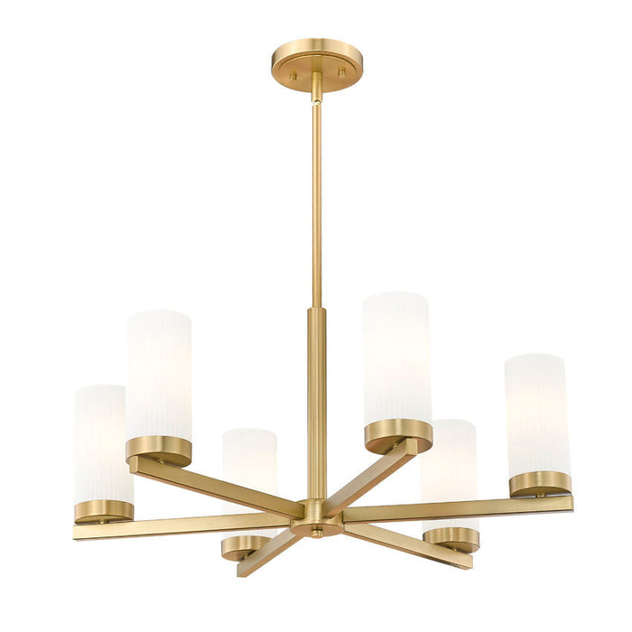 Z-Lite Danica Chandelier Modern Gold 6 Light 3044-6MGLD | theLightShop