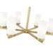 Z-Lite Danica Chandelier Modern Gold 6 Light 3044-6MGLD | theLightShop