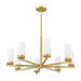 Z-Lite Danica Chandelier Modern Gold 8 Light 3044-8MGLD | theLightShop