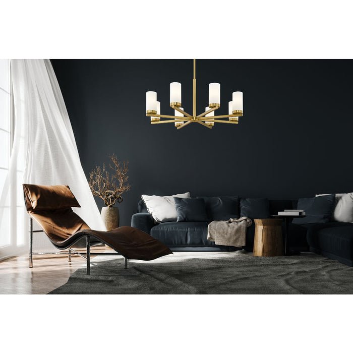Z-Lite Danica Chandelier Modern Gold 8 Light 3044-8MGLD | theLightShop