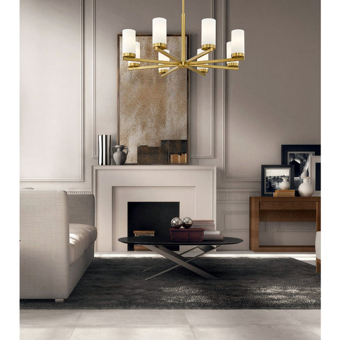 Z-Lite Danica Chandelier Modern Gold 8 Light 3044-8MGLD | theLightShop