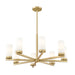 Z-Lite Danica Chandelier Modern Gold 8 Light 3044-8MGLD | theLightShop