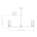 Z-Lite Danica Chandelier Modern Gold 8 Light 3044-8MGLD | theLightShop
