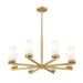 Z-Lite Danica Chandelier Modern Gold 8 Light 3044-8MGLD | theLightShop