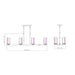Z-Lite Danica Linear Chandelier Matte Black 8 Light 3044-8L-MB | theLightShop