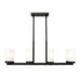Z-Lite Danica Linear Chandelier Matte Black 8 Light 3044-8L-MB | theLightShop