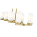 Z-Lite Danica Linear Chandelier Modern Gold 8 Light 3044-8L-MGLD | theLightShop