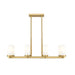 Z-Lite Danica Linear Chandelier Modern Gold 8 Light 3044-8L-MGLD | theLightShop
