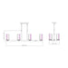 Z-Lite Danica Linear Chandelier Modern Gold 8 Light 3044-8L-MGLD | theLightShop