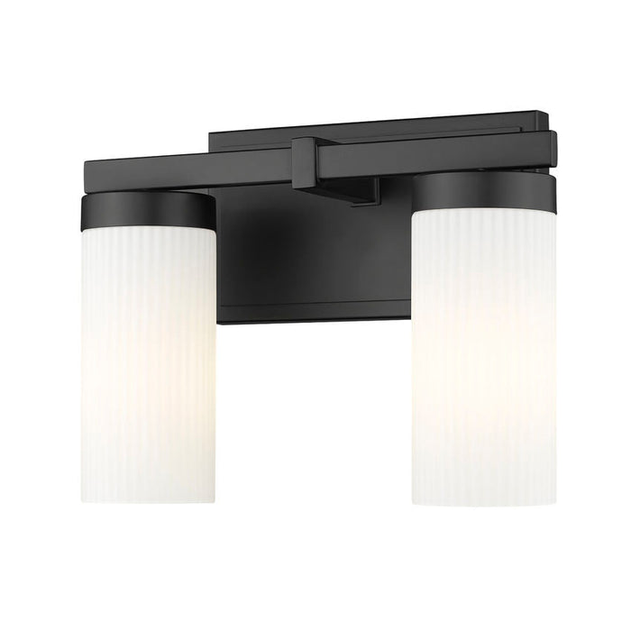 Z-Lite Danica Vanity Matte Black 2 Light 3044-2V-MB | theLightShop