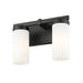 Z-Lite Danica Vanity Matte Black 2 Light 3044-2V-MB | theLightShop