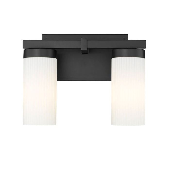 Z-Lite Danica Vanity Matte Black 2 Light 3044-2V-MB | theLightShop