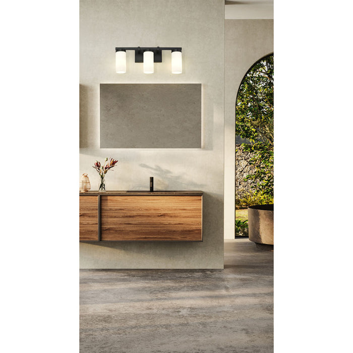 Z-Lite Danica Vanity Matte Black 3 Light 3044-3V-MB | theLightShop