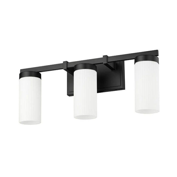 Z-Lite Danica Vanity Matte Black 3 Light 3044-3V-MB | theLightShop