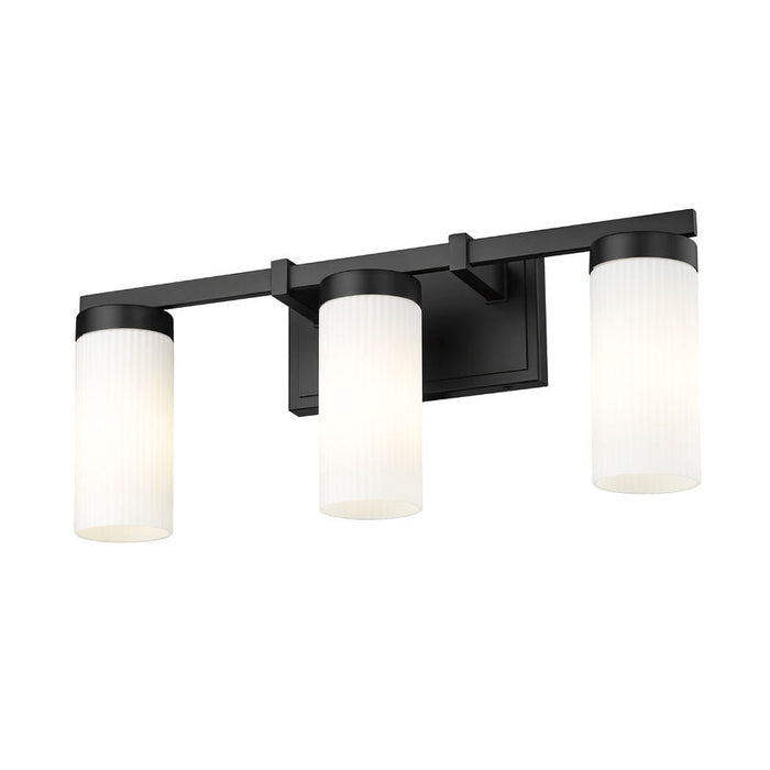 Z-Lite Danica Vanity Matte Black 3 Light 3044-3V-MB | theLightShop