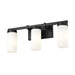 Z-Lite Danica Vanity Matte Black 3 Light 3044-3V-MB | theLightShop