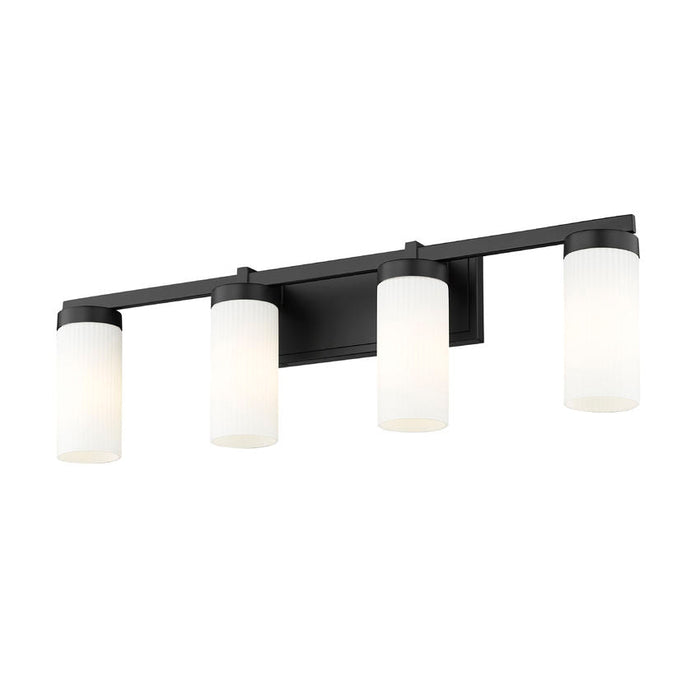 Z-Lite Danica Vanity Matte Black 4 Light 3044-4V-MB | theLightShop