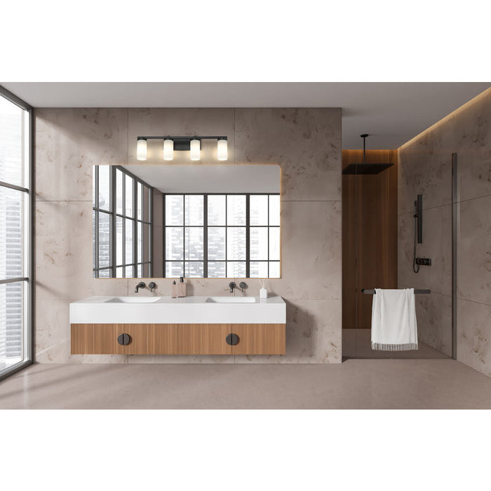 Z-Lite Danica Vanity Matte Black 4 Light 3044-4V-MB | theLightShop