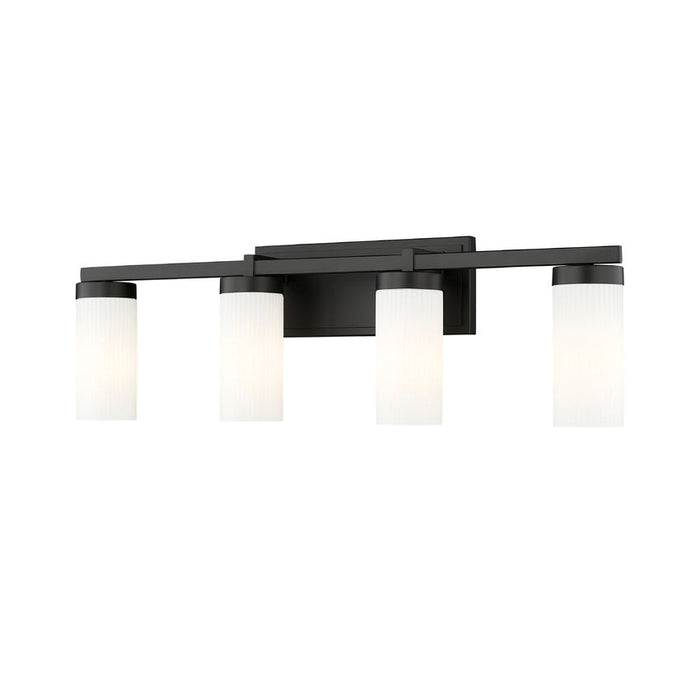 Z-Lite Danica Vanity Matte Black 4 Light 3044-4V-MB | theLightShop