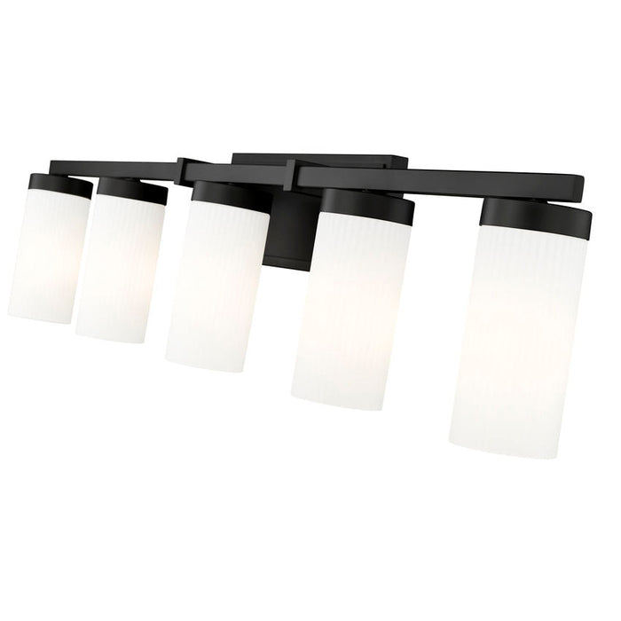 Z-Lite Danica Vanity Matte Black 5 Light 3044-5V-MB | theLightShop