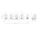 Z-Lite Danica Vanity Matte Black 5 Light 3044-5V-MB | theLightShop