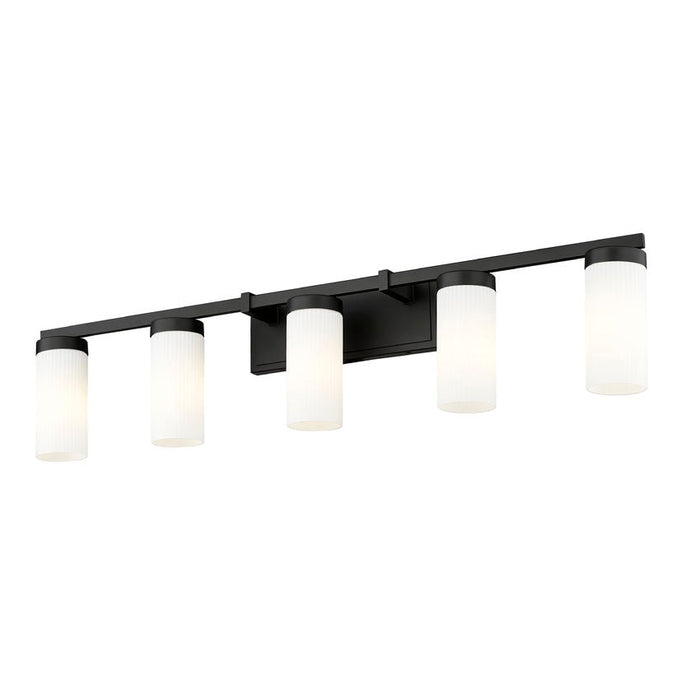 Z-Lite Danica Vanity Matte Black 5 Light 3044-5V-MB | theLightShop
