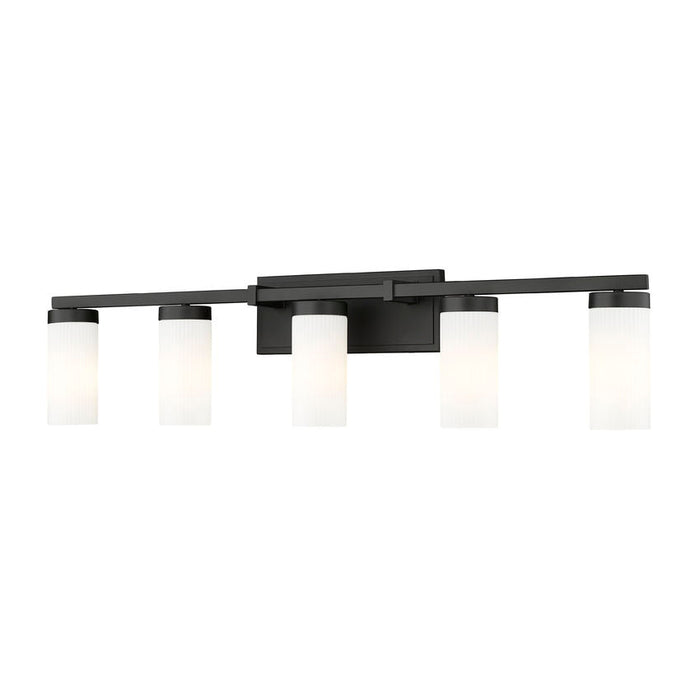 Z-Lite Danica Vanity Matte Black 5 Light 3044-5V-MB | theLightShop