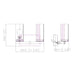 Z-Lite Danica Vanity Modern Gold 2 Light 3044-2V-MGLD | theLightShop