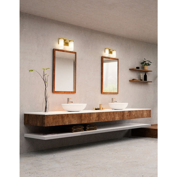 Z-Lite Danica Vanity Modern Gold 2 Light 3044-2V-MGLD | theLightShop