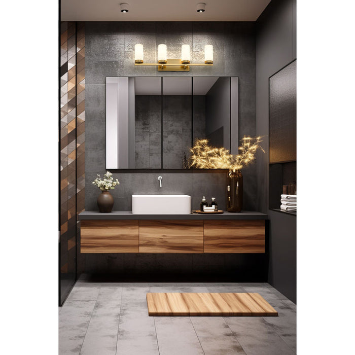 Z-Lite Danica Vanity Modern Gold 4 Light 3044-4V-MGLD | theLightShop