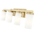 Z-Lite Danica Vanity Modern Gold 4 Light 3044-4V-MGLD | theLightShop