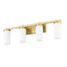 Z-Lite Danica Vanity Modern Gold 4 Light 3044-4V-MGLD | theLightShop