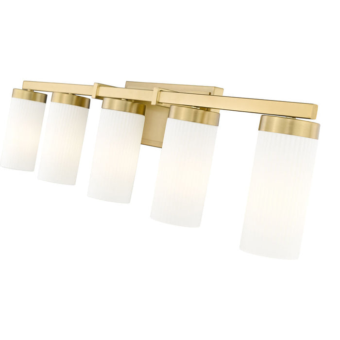 Z-Lite Danica Vanity Modern Gold 5 Light 3044-5V-MGLD | theLightShop