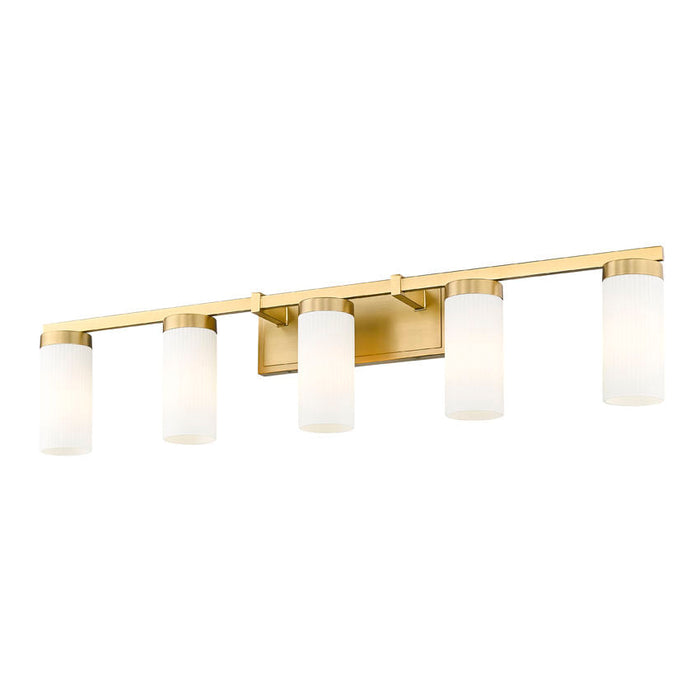 Z-Lite Danica Vanity Modern Gold 5 Light 3044-5V-MGLD | theLightShop