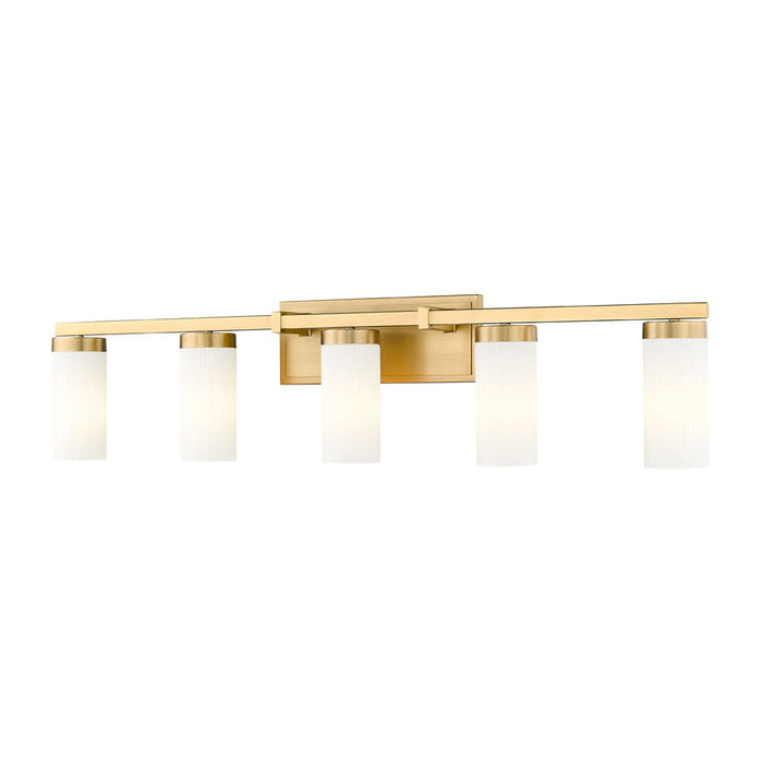 Z-Lite Danica Vanity Modern Gold 5 Light 3044-5V-MGLD | theLightShop