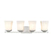 Z-Lite Darcy Brushed Nickel 4 Light Vanity 1939-4V-BN | theLightShop
