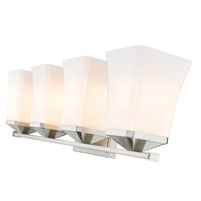 Z-Lite Darcy Brushed Nickel 4 Light Vanity 1939-4V-BN | theLightShop