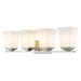 Z-Lite Darcy Brushed Nickel 4 Light Vanity 1939-4V-BN | theLightShop