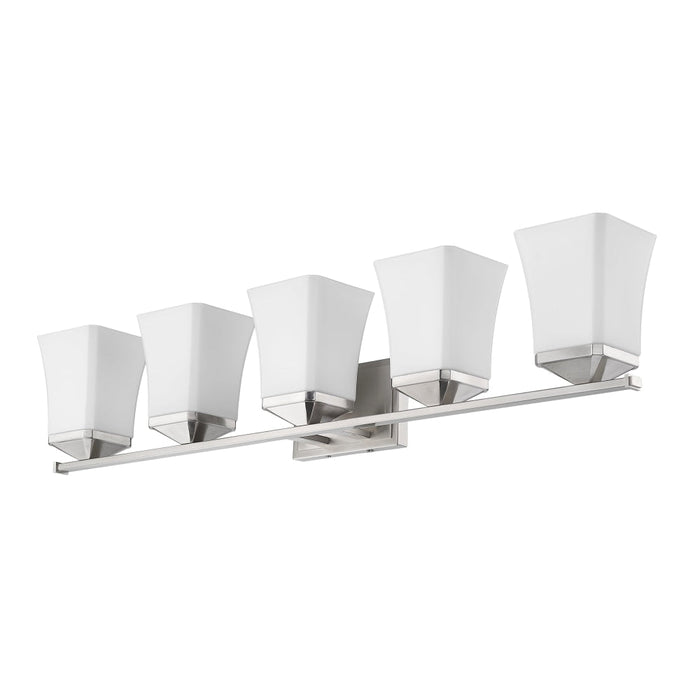 Z-Lite Darcy Brushed Nickel 5 Light Vanity 1939-5V-BN | theLightShop