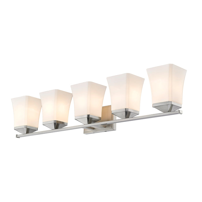 Z-Lite Darcy Brushed Nickel 5 Light Vanity 1939-5V-BN | theLightShop