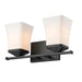 Z-Lite Darcy Matte Black 2 Light Vanity 1939-2V-MB | theLightShop