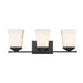 Z-Lite Darcy Matte Black 3 Light Vanity 1939-3V-MB | theLightShop