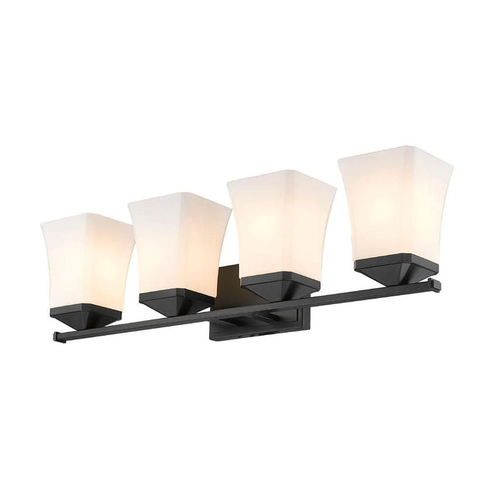 Z-Lite Darcy Matte Black 4 Light Vanity 1939-4V-MB | theLightShop
