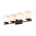 Z-Lite Darcy Matte Black 4 Light Vanity 1939-4V-MB | theLightShop